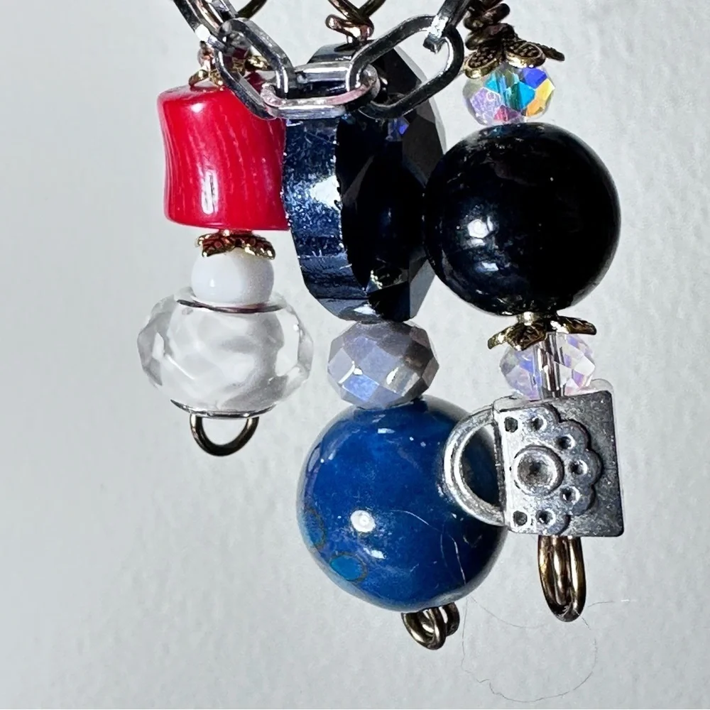 Brooch | Hand Crafted | Glass Beaded |  Pin Artisan Multicolor Wire-Wrapped OOAK